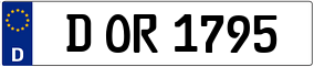 Trailer License Plate